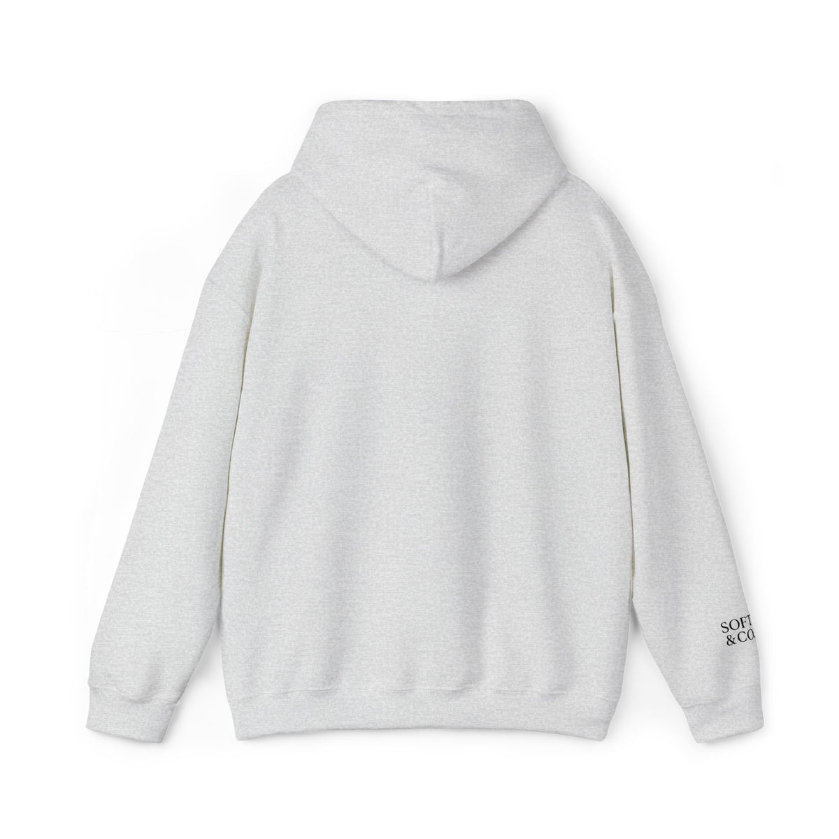 'Unbreakable.' Light Embroidered Minimalist Hoodie — Subtle Text Chest & Sleeve