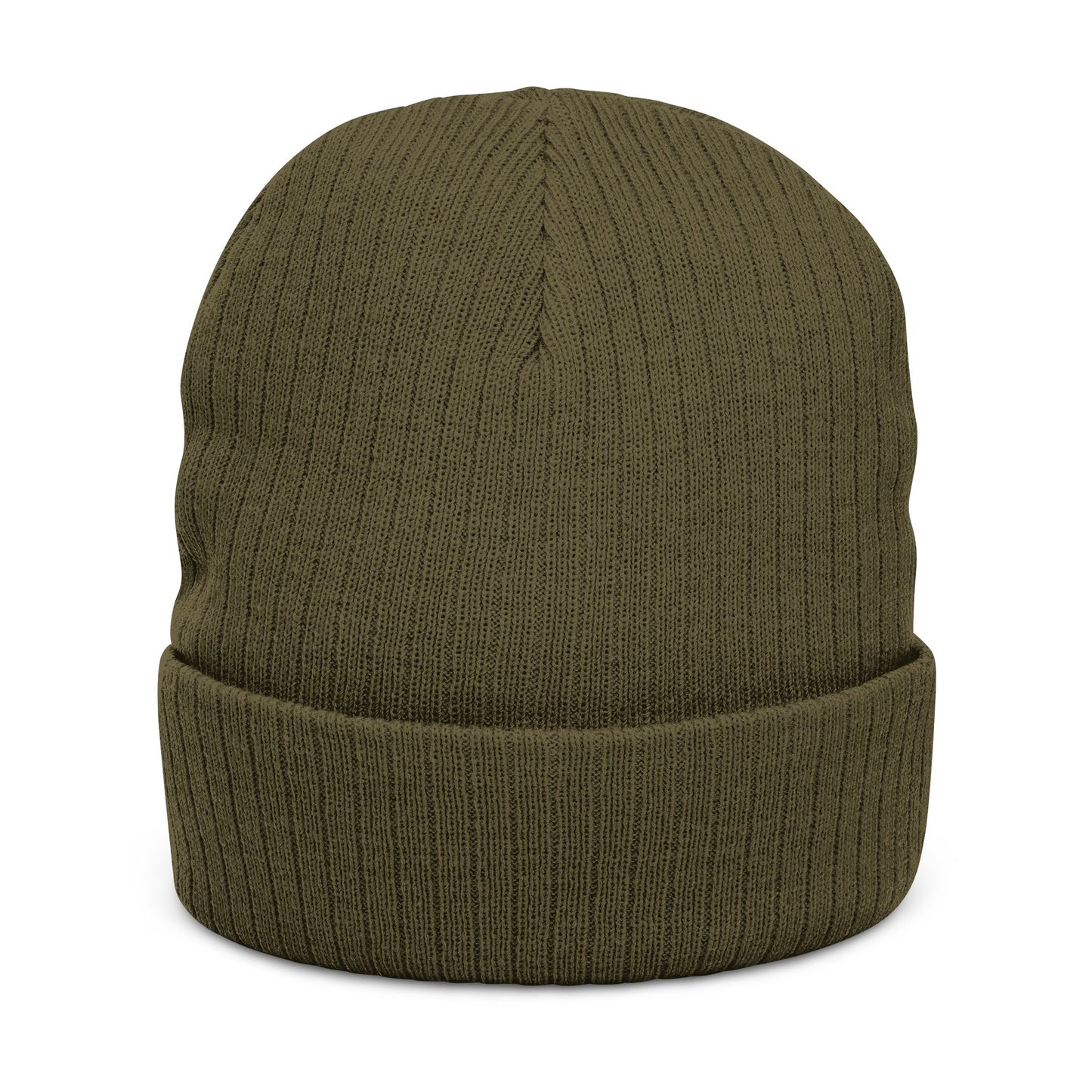 'Unbreakable' Embroidered Ribbed Knit Beanie