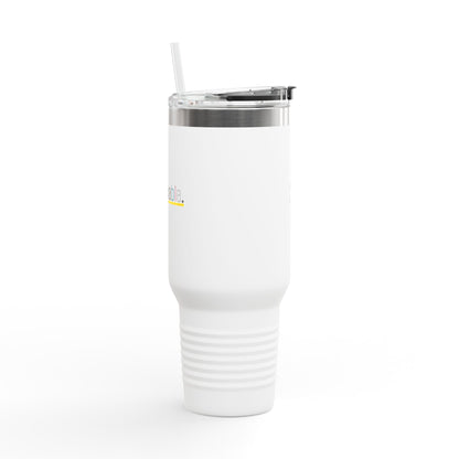 Pride 'Unbreakable.' 40oz Insulated Travel Mug — Soft & Co. Stainless Tumbler with Straw