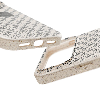 Biodegradable Phone Case — Eco-Friendly 'SOFT & CO.' Monogram Protective Cover