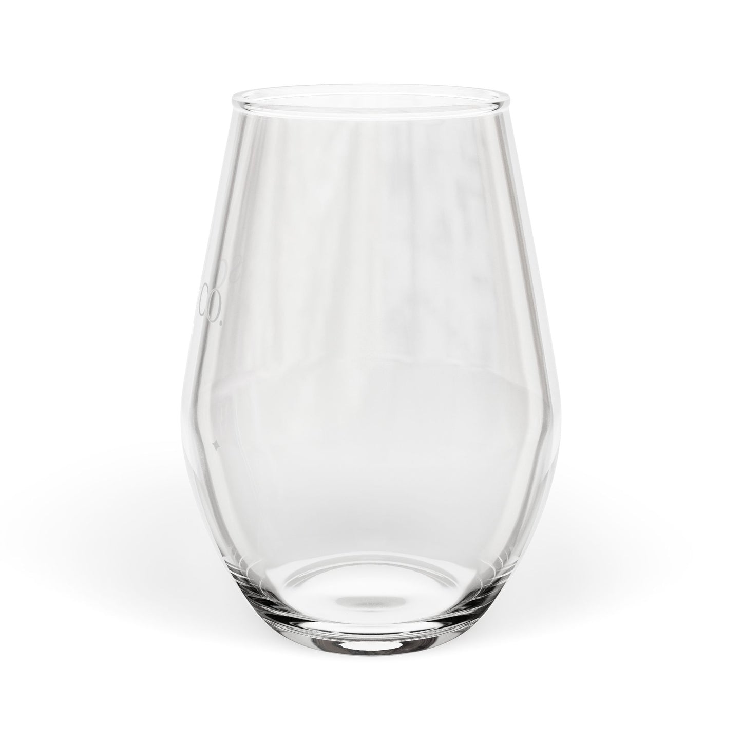 Soft & Co. - Stemless Wine Glass – 11.75 oz Elegant Clear Wine Tumbler