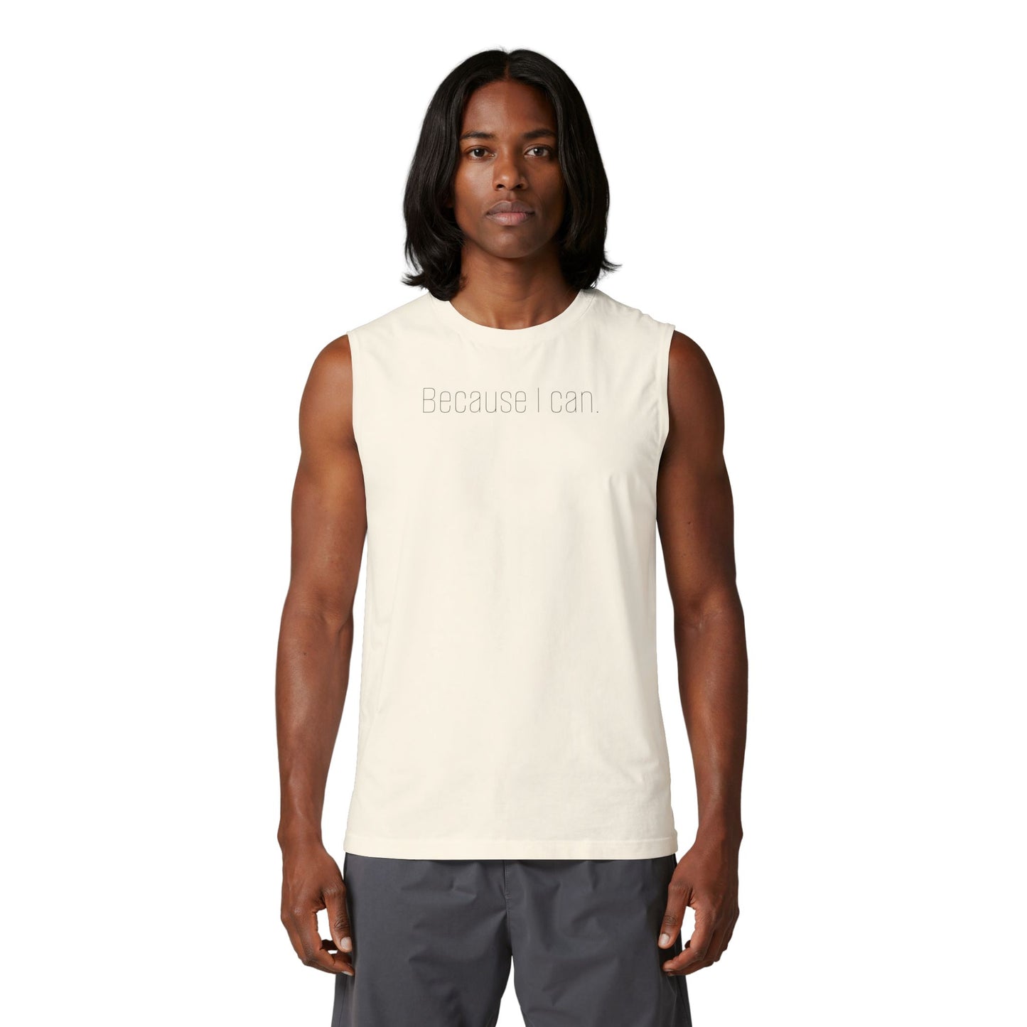 Because I Can Muscle Tank — "The Mindset Collection" Inspirational Fitness Tank