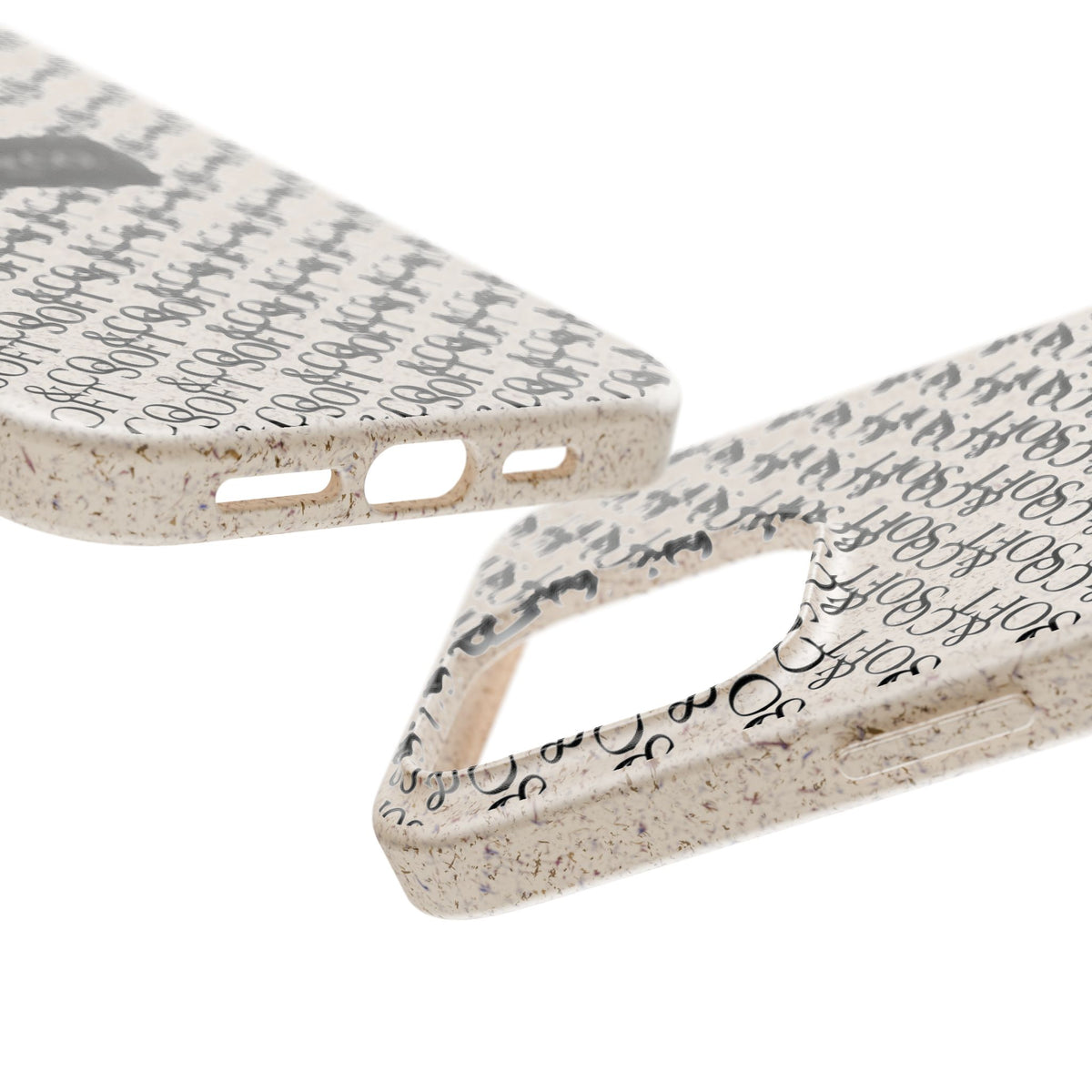 Biodegradable Phone Case — Eco-Friendly 'SOFT & CO.' Monogram Protective Cover