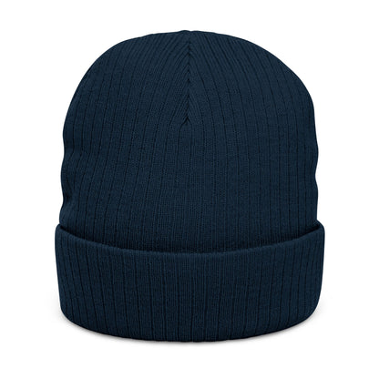 'Unbreakable' Embroidered Ribbed Knit Beanie
