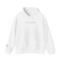 'Unbreakable.' Light Embroidered Minimalist Hoodie — Subtle Text Chest & Sleeve