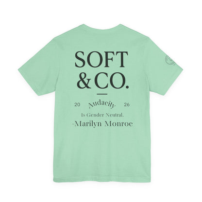 'Audacity' Vintage Collegiate Tee — Soft & Co. Alumni-Style T-Shirt