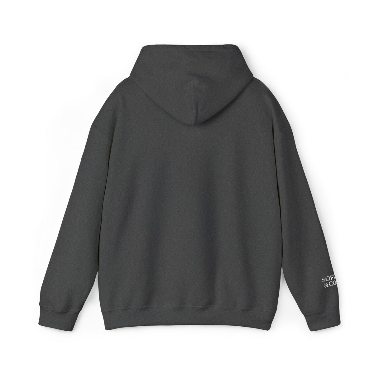 'Because I Can' Dark Embroidered Minimalist Hoodie