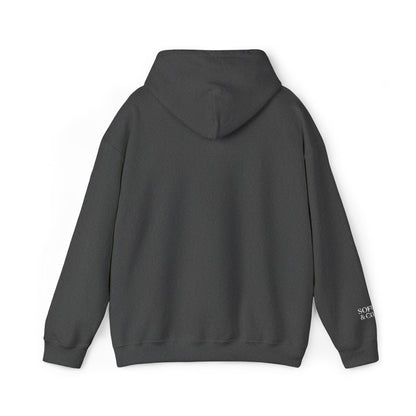 'Because I Can' Dark Embroidered Minimalist Hoodie