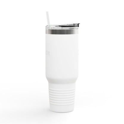 'Unbreakable.' 40oz Insulated Travel Mug — Soft & Co. Stainless Tumbler with Straw