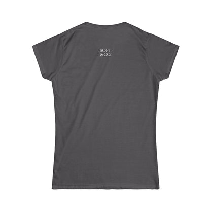 'Out of Office Mode' — Women's White Minimalist Graphic Tee