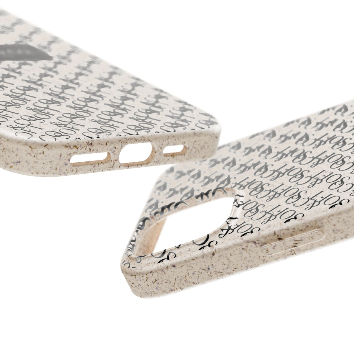 Biodegradable Phone Case — Eco-Friendly 'SOFT & CO.' Monogram Protective Cover