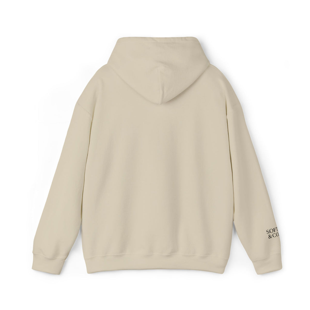'Unbreakable.' Light Embroidered Minimalist Hoodie — Subtle Text Chest & Sleeve