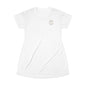 Cheetah Logo - Soft & Co. T-Shirt Dress — Casual Logo Tee Dress with Gold Script