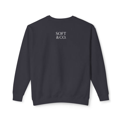 'Out of Office Mode' Minimalist Crewneck Sweatshirt — Lightweight Casual Pullover
