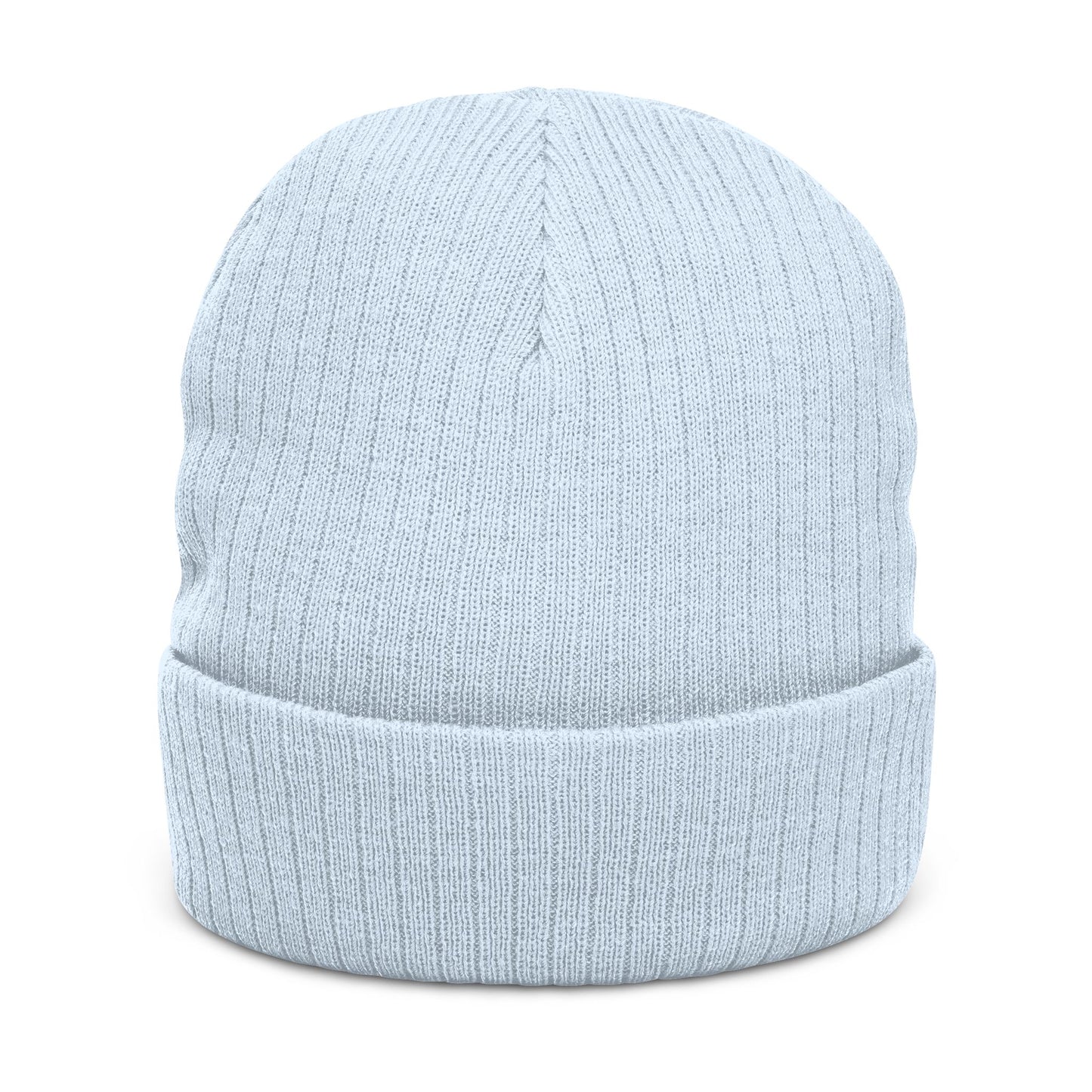 'Unbreakable' Embroidered Ribbed Knit Beanie