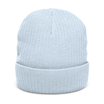 'Unbreakable' Embroidered Ribbed Knit Beanie