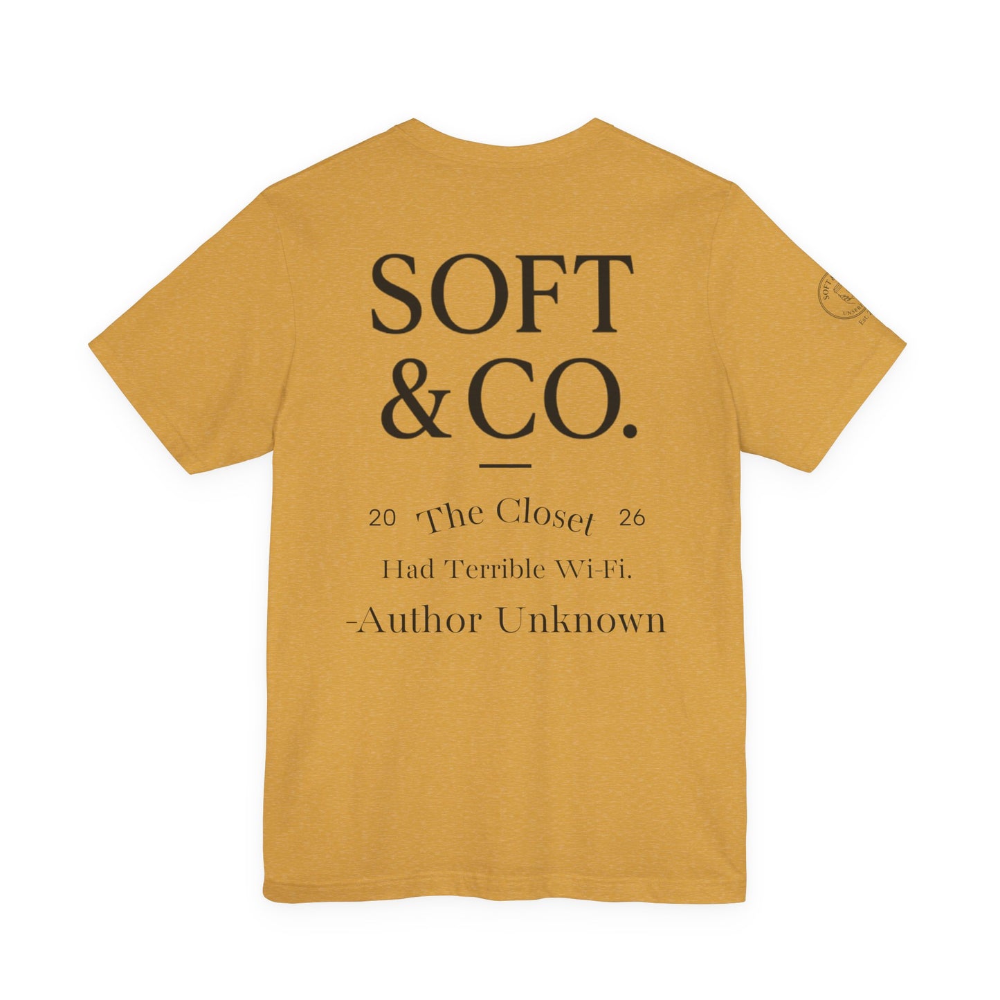 'The Closet' Vintage Collegiate Tee — Soft & Co. Alumni-Style T-Shirt