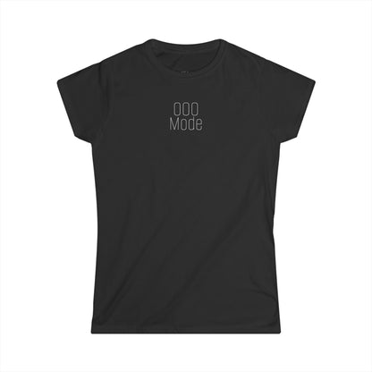 'Out of Office Mode' — Women's White Minimalist Graphic Tee