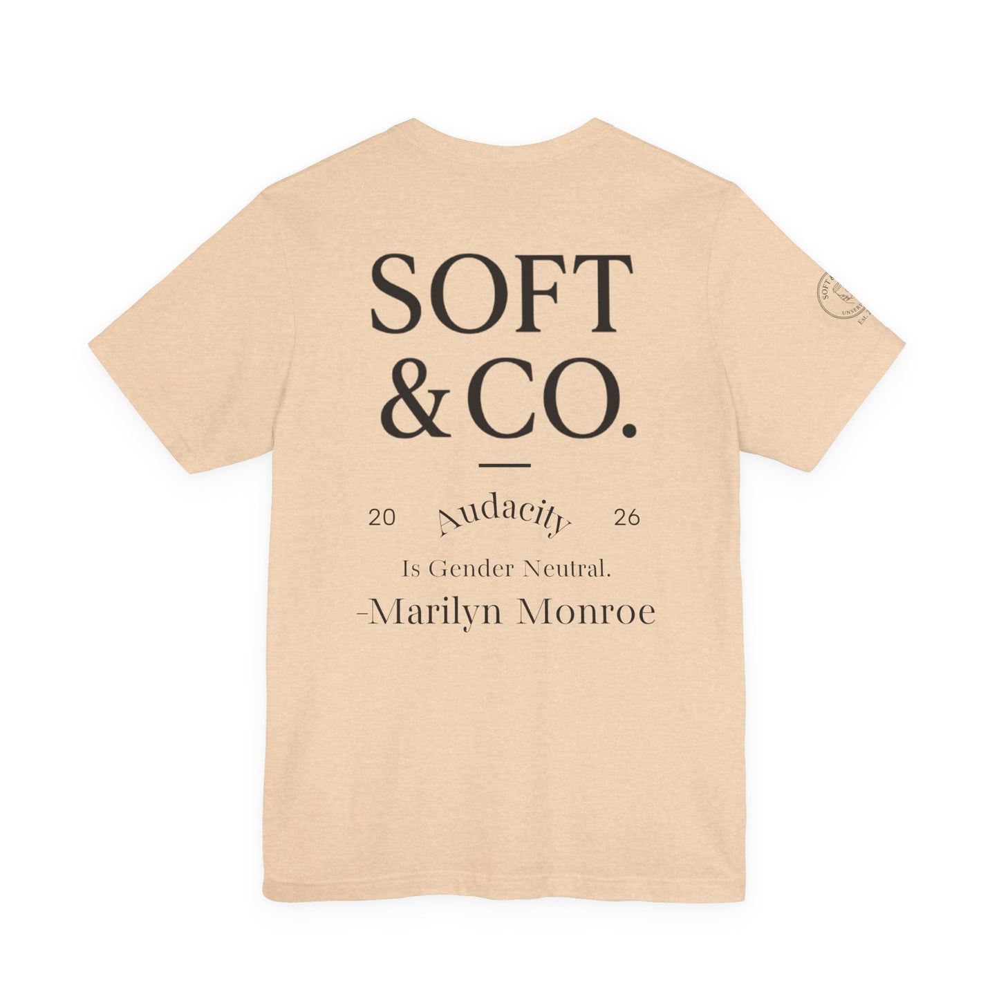 'Audacity' Vintage Collegiate Tee — Soft & Co. Alumni-Style T-Shirt