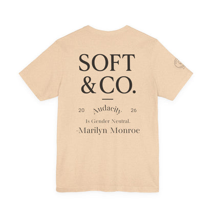 'Audacity' Vintage Collegiate Tee — Soft & Co. Alumni-Style T-Shirt