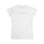 'Unbreakable.' — Women's White Minimalist Graphic Tee