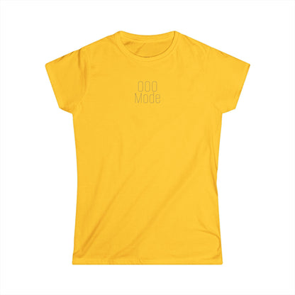 'Out of Office Mode' — Women's White Minimalist Graphic Tee