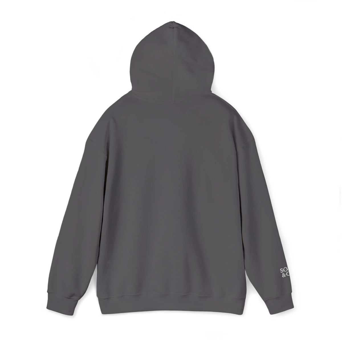 'Because I Can' Dark Embroidered Minimalist Hoodie