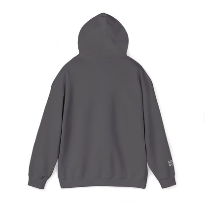 'Because I Can' Dark Embroidered Minimalist Hoodie