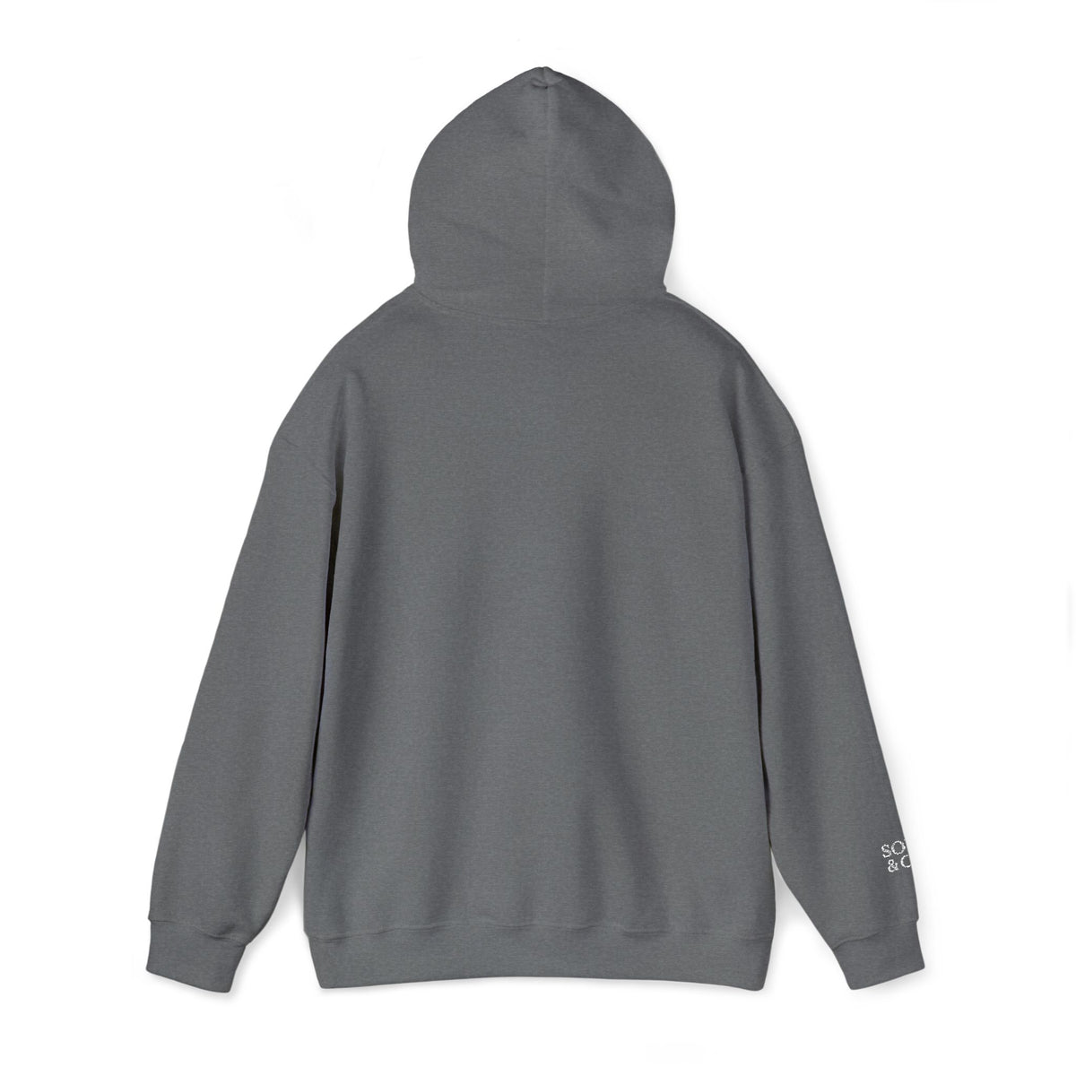 'Because I Can' Dark Embroidered Minimalist Hoodie