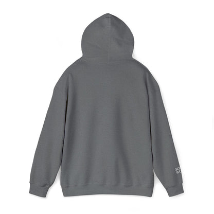 'Because I Can' Dark Embroidered Minimalist Hoodie