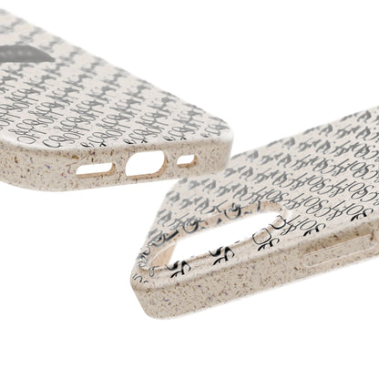 Biodegradable Phone Case — Eco-Friendly 'SOFT & CO.' Monogram Protective Cover