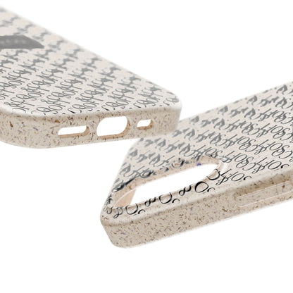 Biodegradable Phone Case — Eco-Friendly 'SOFT & CO.' Monogram Protective Cover