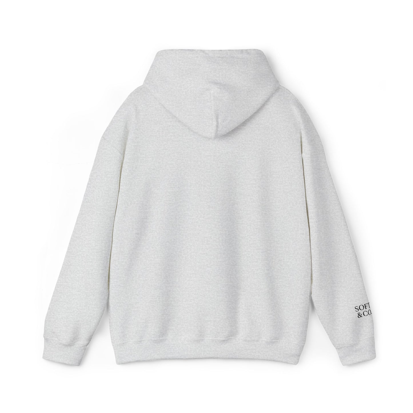 'Talk Nerdy to Me.' Light Embroidered Minimalist Hoodie — Subtle Text Chest & Sleeve