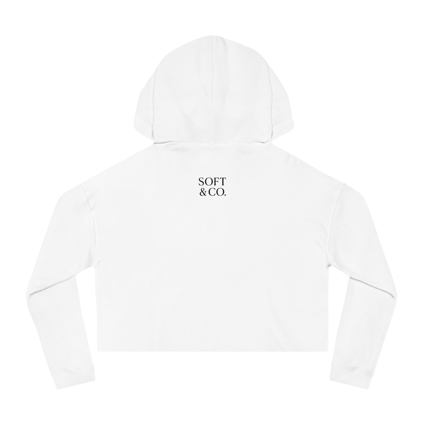 Soft & Co. Logo - Cropped Women's Hooded Sweatshirt – Minimalist
