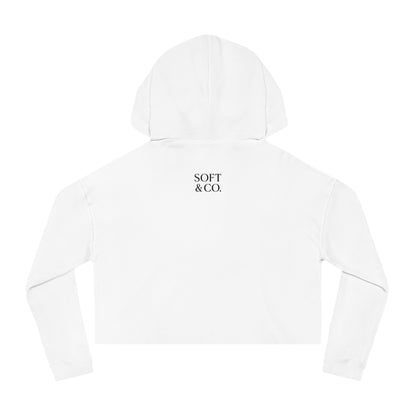 Soft & Co. Logo - Cropped Women's Hooded Sweatshirt – Minimalist