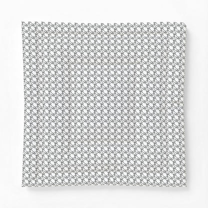 Grey Floral Cotton Comforter — Lightweight Patterned Bedspread