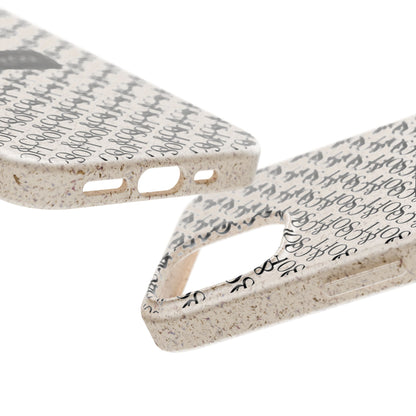 Biodegradable Phone Case — Eco-Friendly 'SOFT & CO.' Monogram Protective Cover