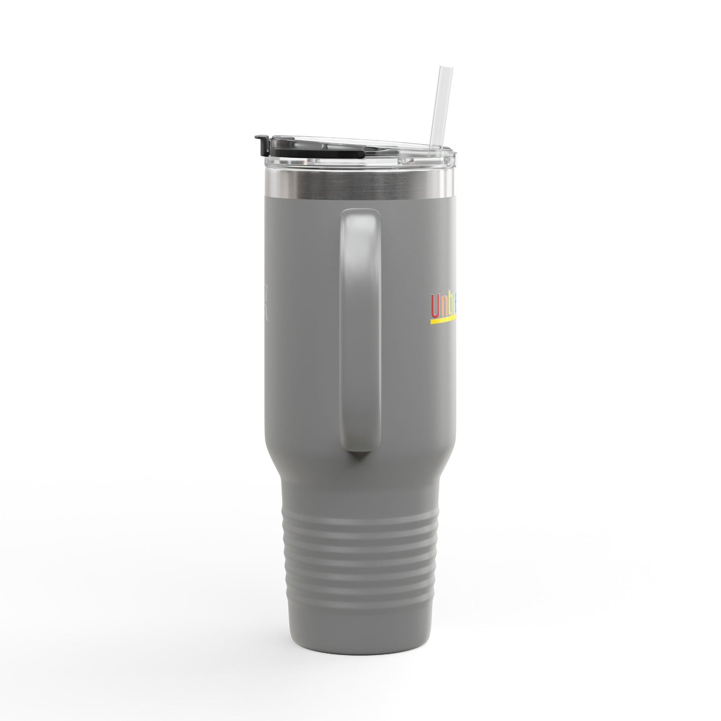 Pride 'Unbreakable.' 40oz Insulated Travel Mug — Soft & Co. Stainless Tumbler with Straw