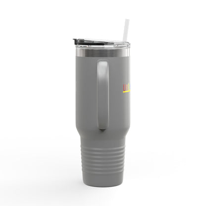 Pride 'Unbreakable.' 40oz Insulated Travel Mug — Soft & Co. Stainless Tumbler with Straw