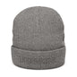 'Unbreakable' Embroidered Ribbed Knit Beanie