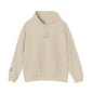 'Out of Office Mode" Light Embroidered Minimalist Hoodie — Subtle Text Chest & Sleeve